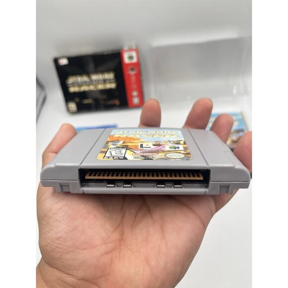 Nintendo 64 - Star Wars Episode 1: Racer w/ Insert & Protector - Complete/CIB - Picture 9 of 16